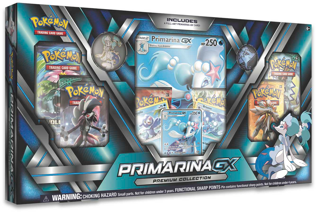 Pokemon Primarina GX Premium Collection Box -- DAMAGED